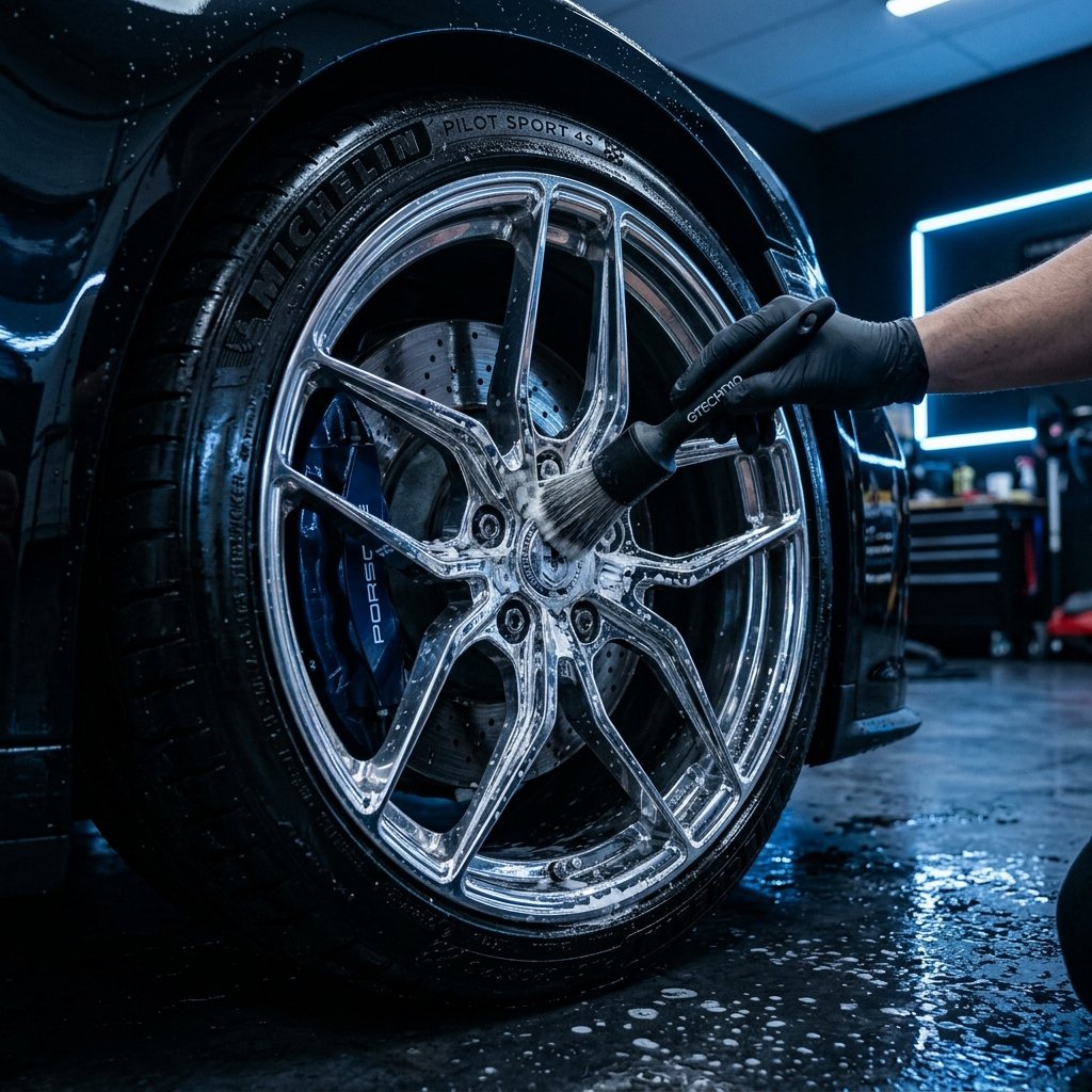 Wheel and tire detailing