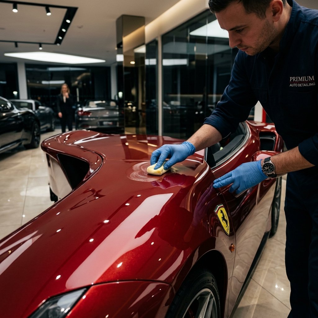 Premium wax application result